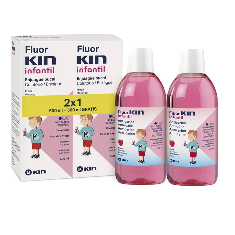 Kin Fluor-Kin Colutorio Fresa 500 ml Duplo