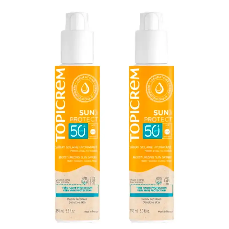 Topicrem Sun Protect Spray Spf50+, Pack 2 x 150 Ml