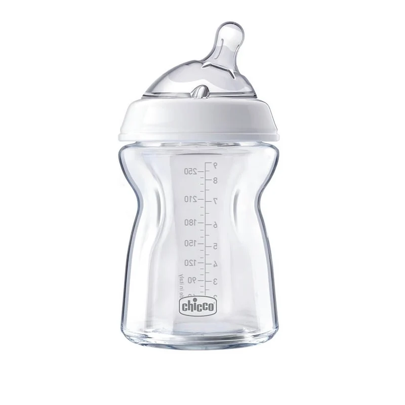 Chicco Biberón Silicona Natural Feeling Cristal 250 ml