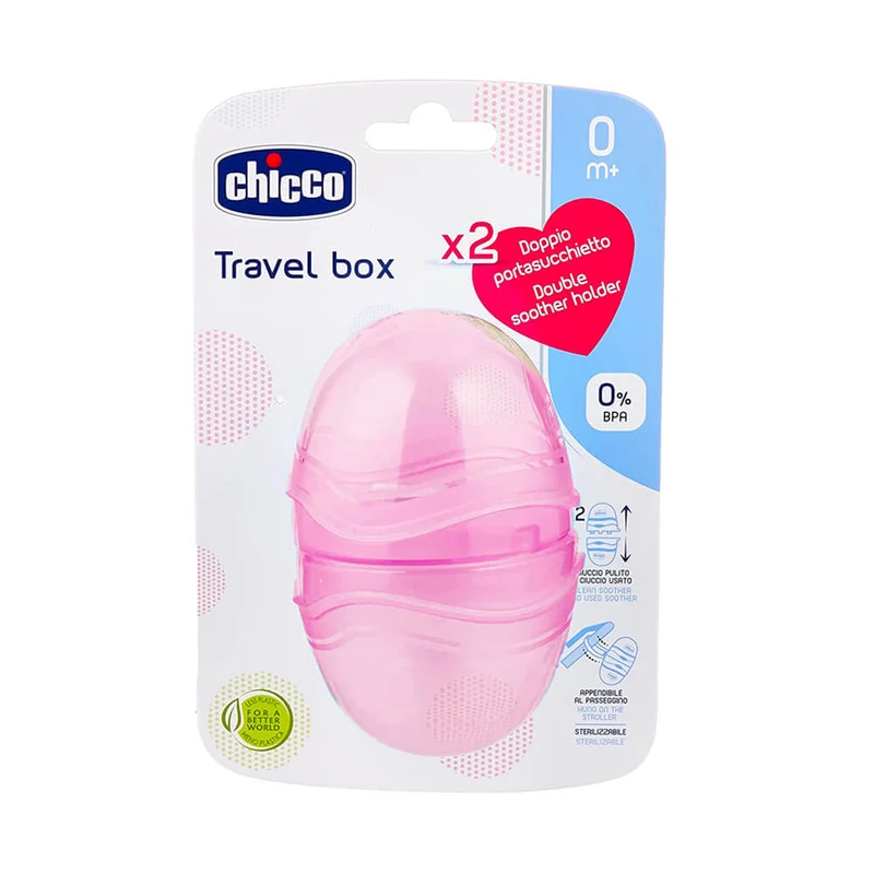 Chicco Portachupetes Rosa