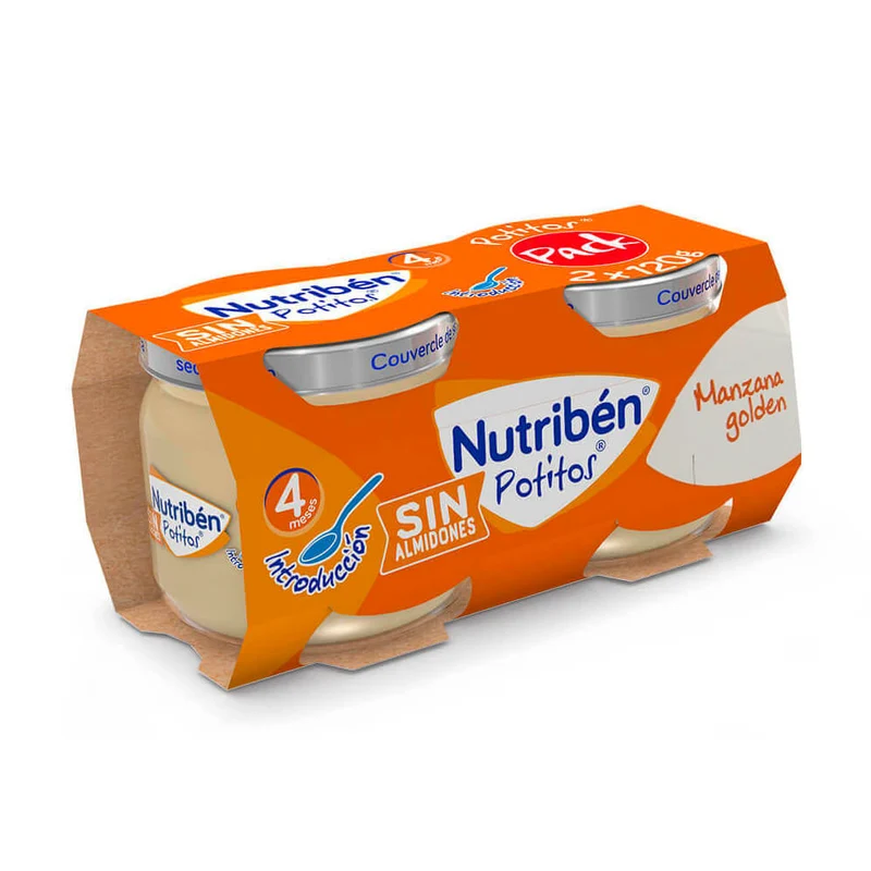 Nutriben Potito 120 Manzana Golden Duplo