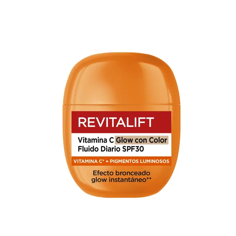 L'Oréal Paris Revitalift Clinical, Vitamina C Glow Con Color Fluído Diario Spf30, 40Ml