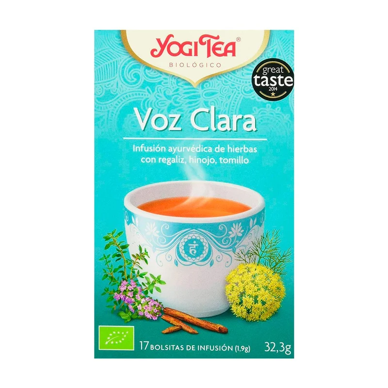Yogi Tea Biológico Voz Clara 17 Infusiones