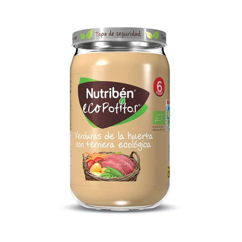 Nutribén Ecopotito Verduras Huerta Con Ternera 235 Gr
