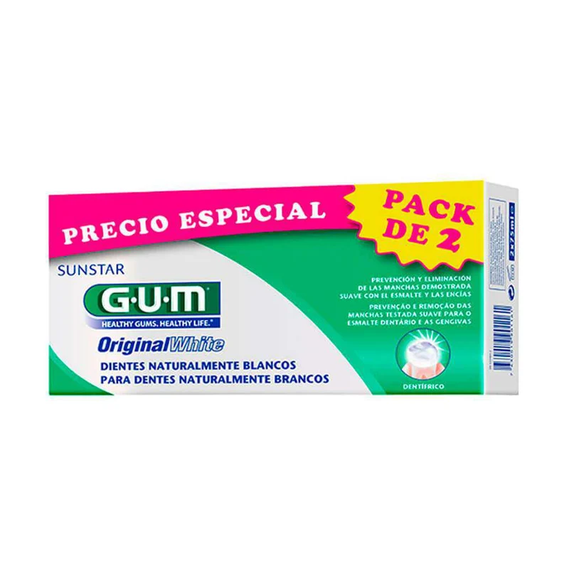 Gum Original White Pasta Dental 75 ml Duplo