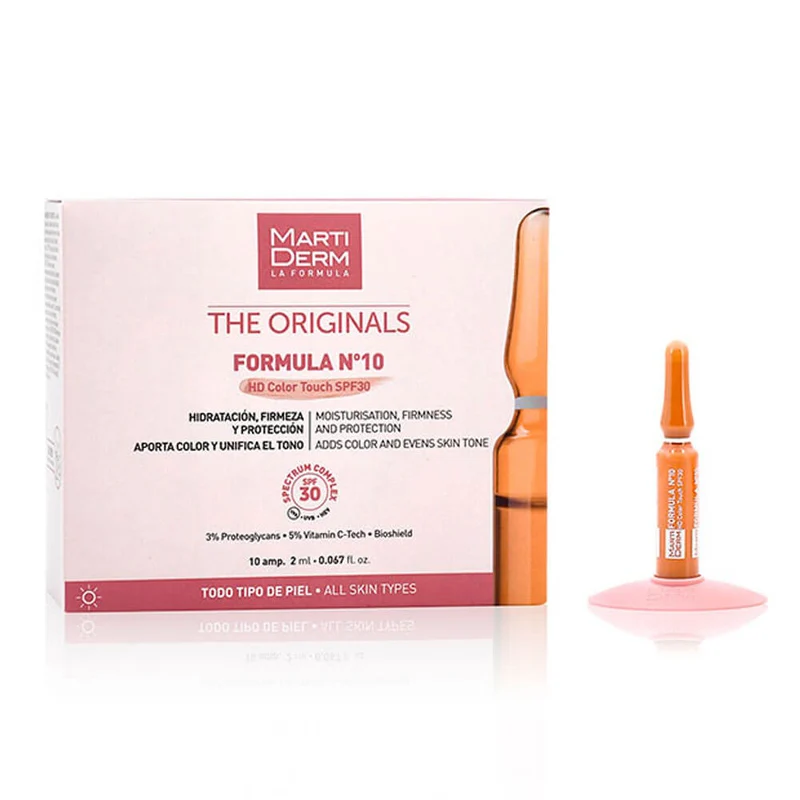 Martiderm Fórmula Nº10 Hd Color Touch Spf30 10 Ampollas