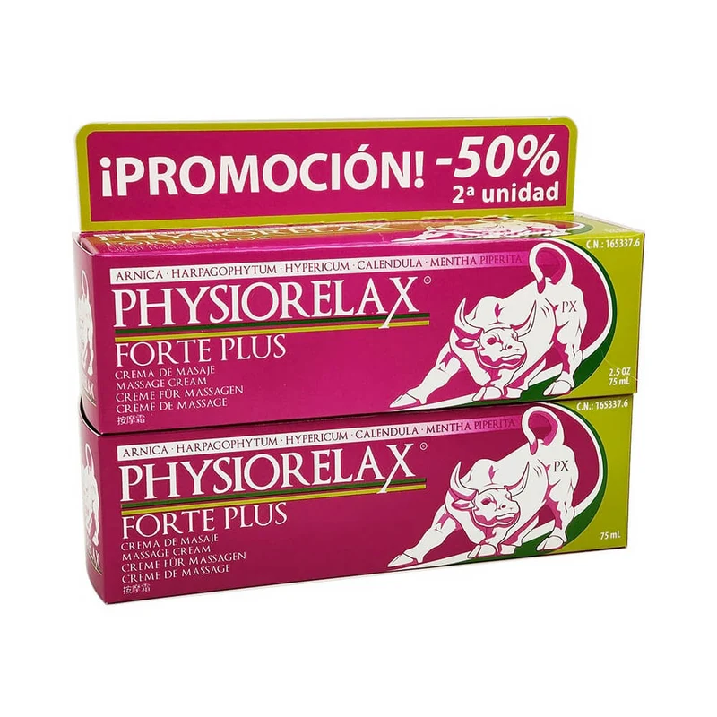 Physiorelax Forte Plus Crema De Masaje 75 ml Duplo