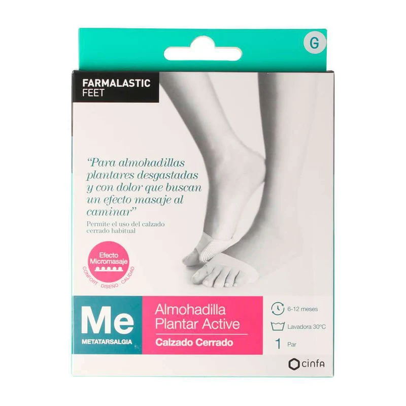 Farmalastic Almohadilla Plantar Active Calzado Cerrado T.G (42-45)