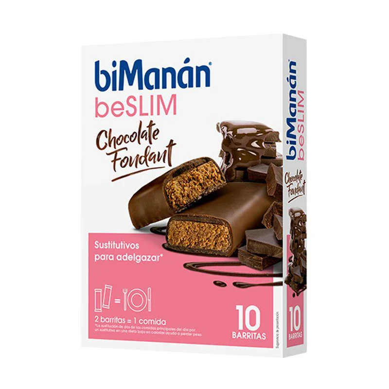Bimanán Beslim Barritas Chocolate Negro Fondant 10 Unidades