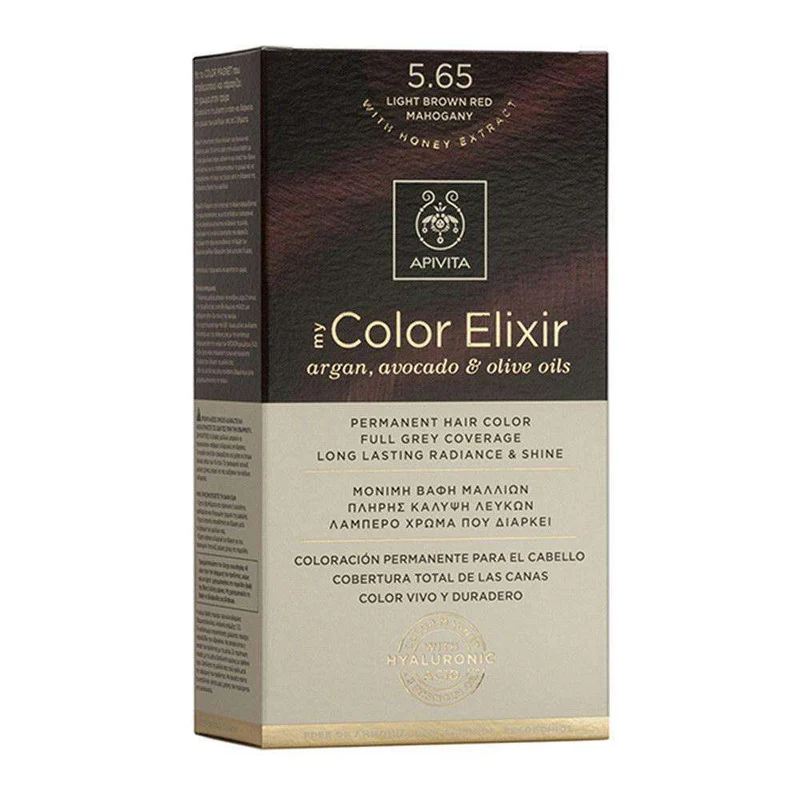 Apivita Tinte 5.65 Light Brown Red Mahogany