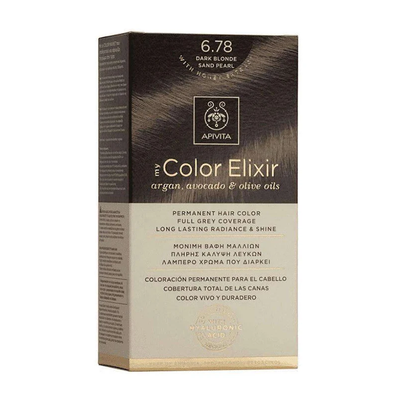 Apivita Tinte 6.78 Dark Blonde Sand Pearl