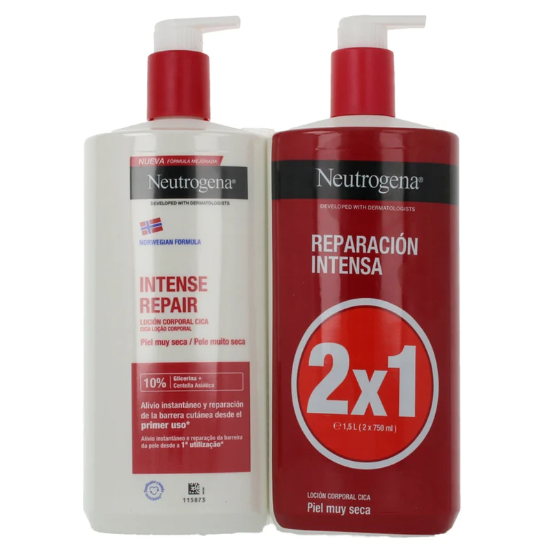 Neutrogena Corporal Loción Roja 750 ml Duplo