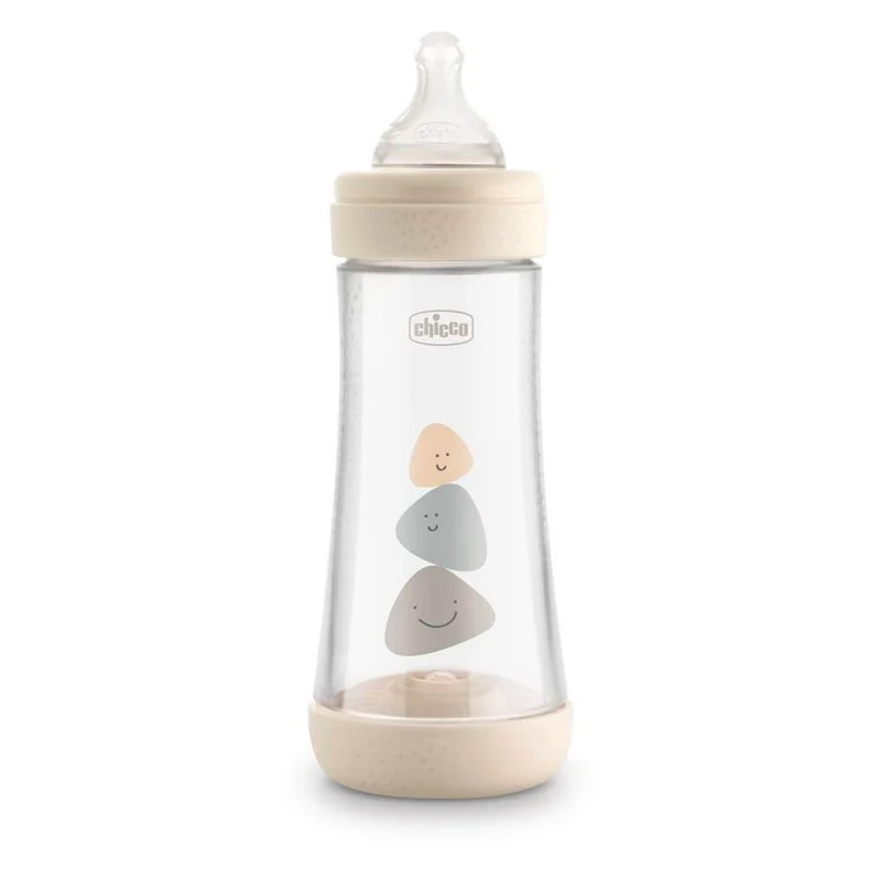 Chicco Biberón Silicona Perfect5 Neutro Flujo Rápido +4M 300 ml