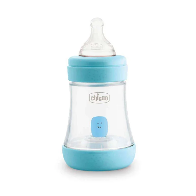 Chicco Biberón Perfect5 Azul Flujo Lento +0M 150 ml