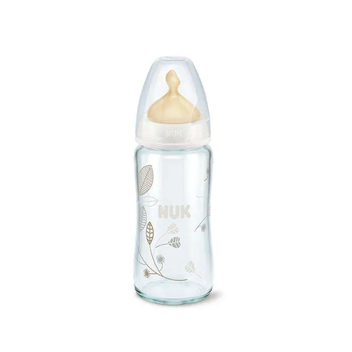 Nuk Biberón Látex First Choice Cristal T.1 (M) 240 ml