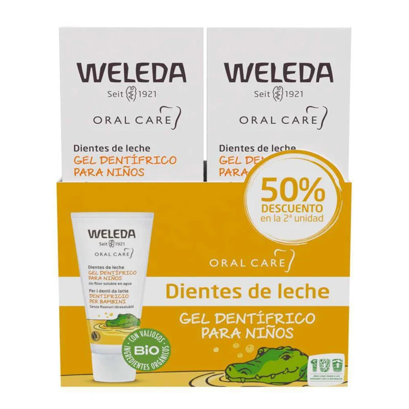 Weleda Gel Dentífrico Niños 50 ml Duplo