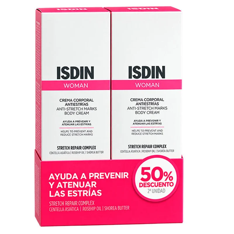 Isdin Woman Crema Antiestrías 250 ml Duplo