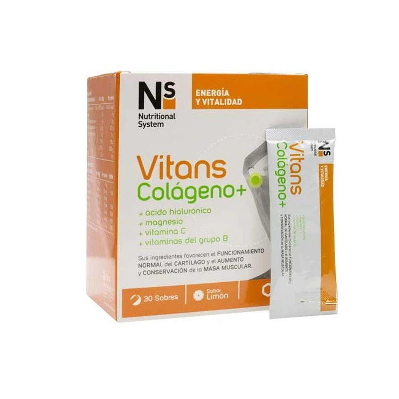 Ns Vitans Colágeno+Mag+A.H+B+C Limón 30 Sobres