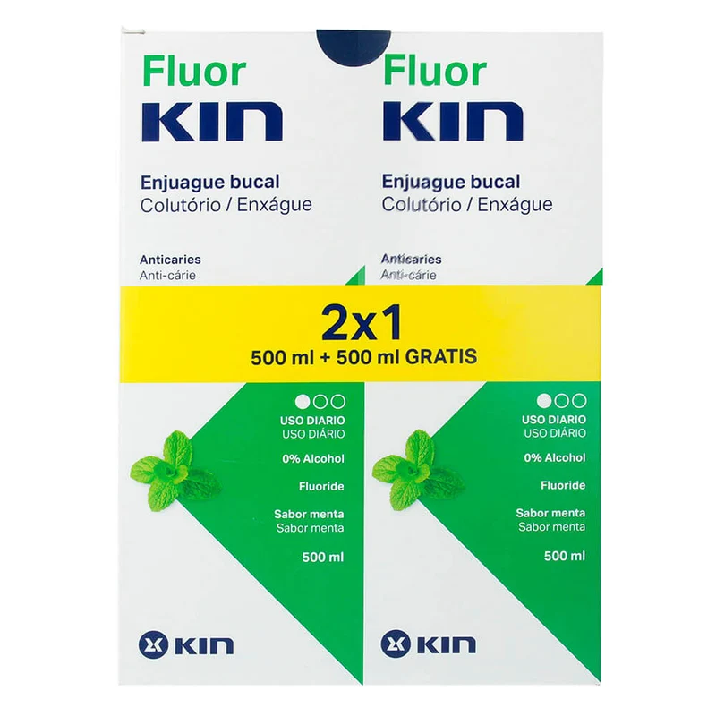 Kin Flúor-Kin Anticaries Colutorio 500 ml 2X1