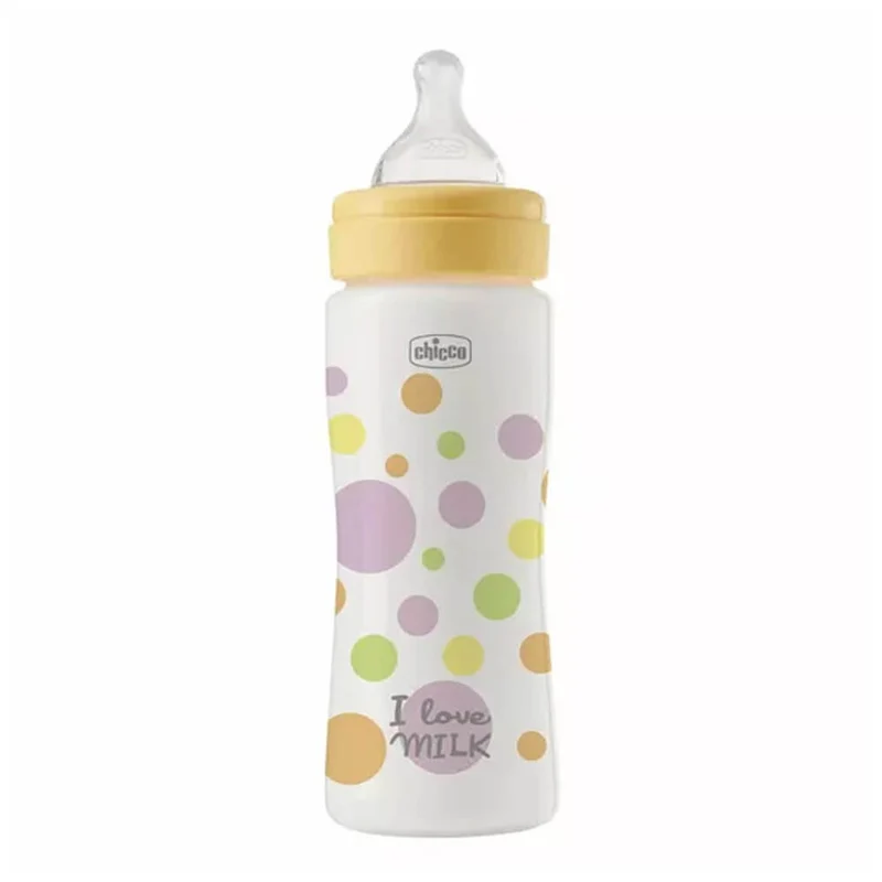 Chicco Biberón Well Being 4+ Silicona Flujo Rapido 330 ml