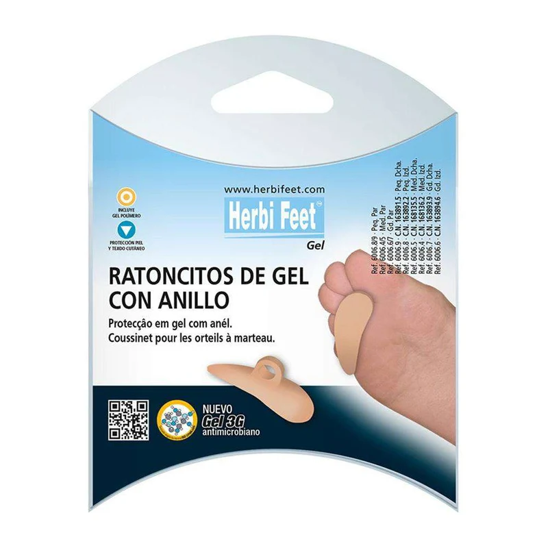 Herbi Feet Ratoncito Gel Con Anillo Talla M Derecha
