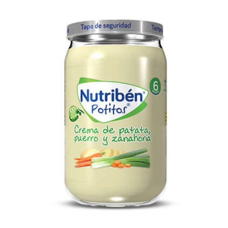 Nutribén Potito 235 Gr Crema De Patata Puerro Y Zanahoria