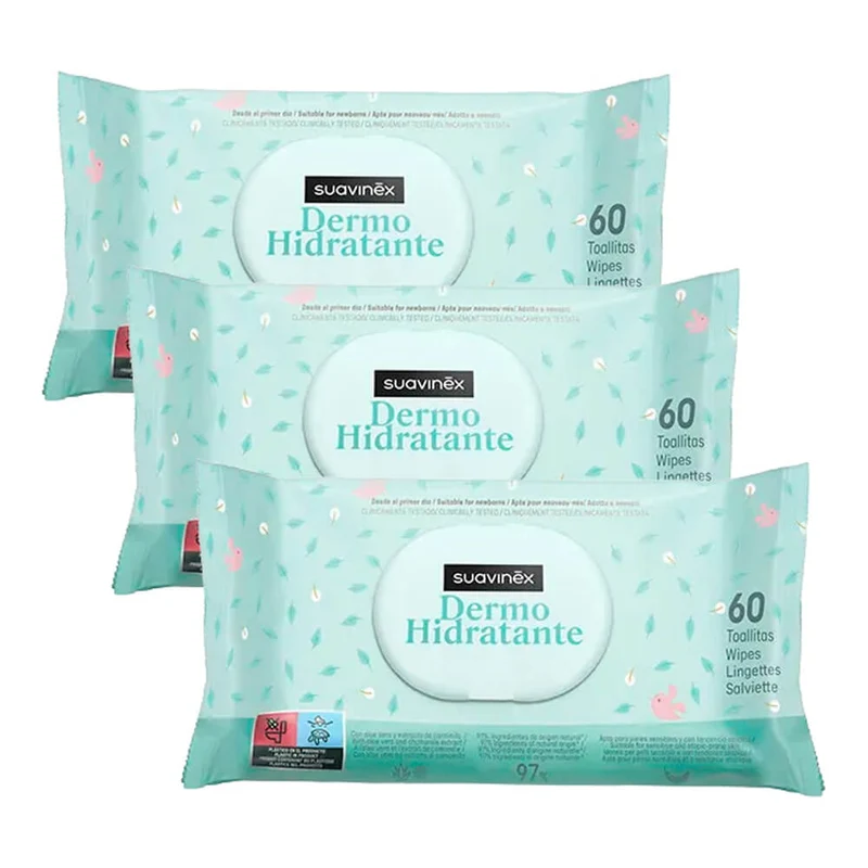 Suavinex Toallitas Húmedas 60 Unidades Triplo