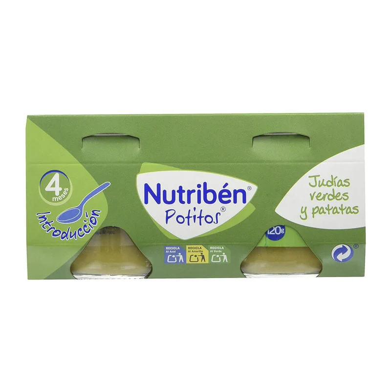 Nutribén Potito 120 Gr Judías Verdes Y Patata Duplo