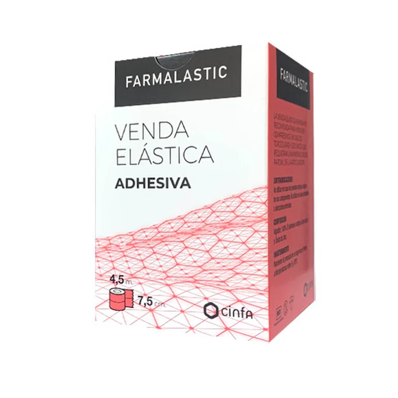 Farmalastic Venda Elástica Adhesiva 7,5 Cm X 4.5 M