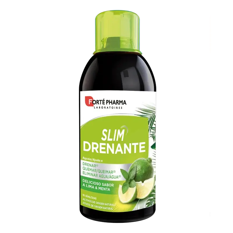Forte Pharma Slim Drenante Sabor Lima Y Menta, 500 ml