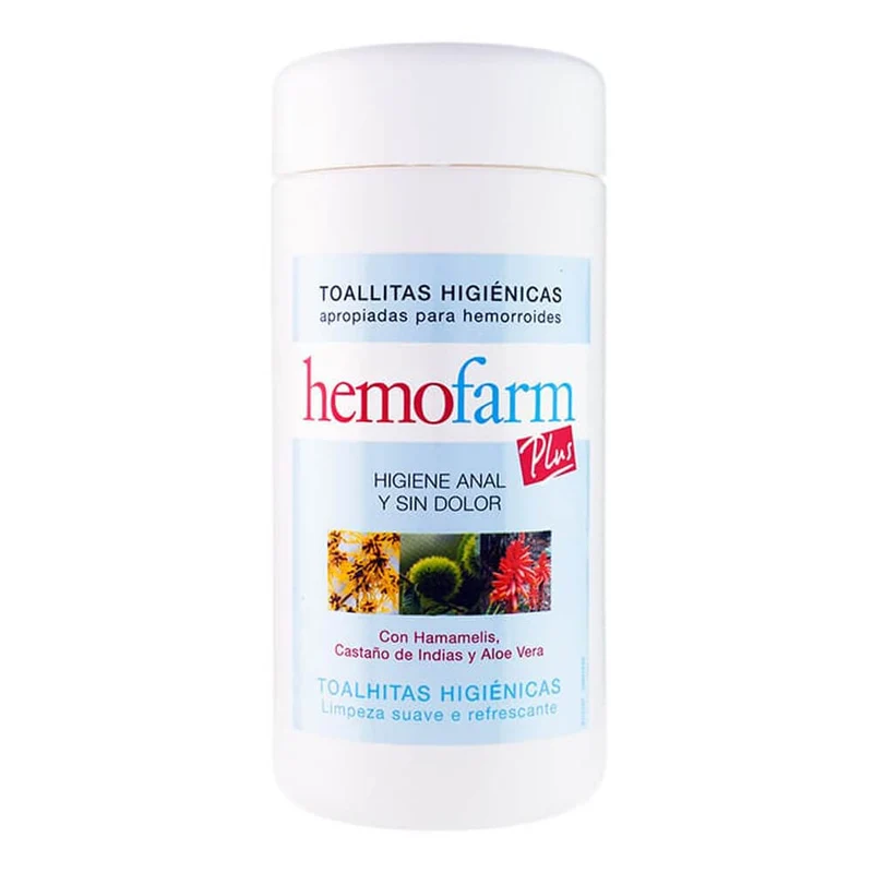 Hemofarm Plus Bote 60 Toallas