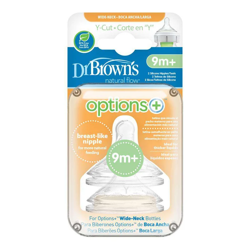 Dr. Browns Tetina Boca Ancha Cereales "Y" +9M