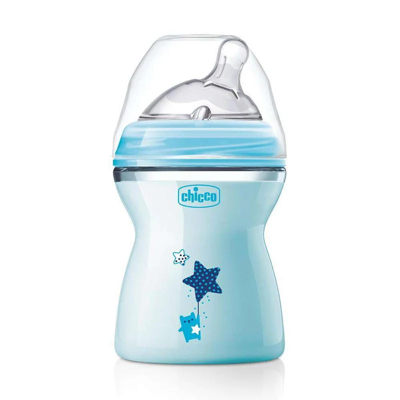 Chicco Biberón Silicona Natural Feeling Azul +2M 250 ml