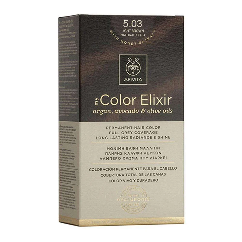 Apivita Tinte 6.87 Dark Blonde Pearl Sand