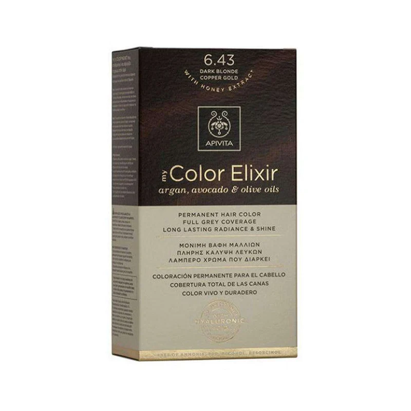 Apivita Tinte 6.43 Dark Blonde Copper Gold