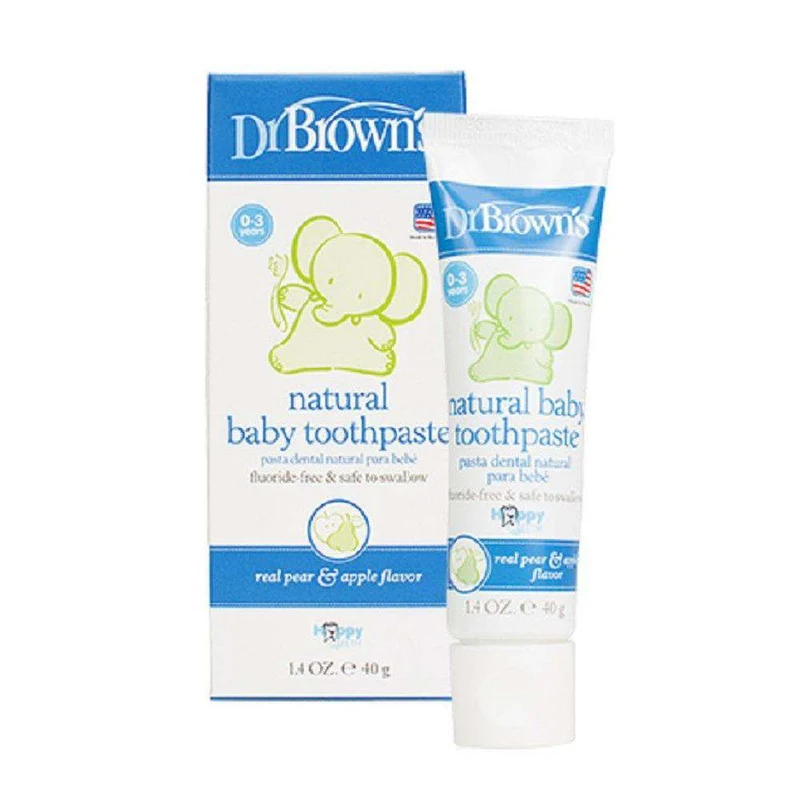 Dr. Browns Pasta Dental Infantil Bebe Pera Y Manzana 40 Gr