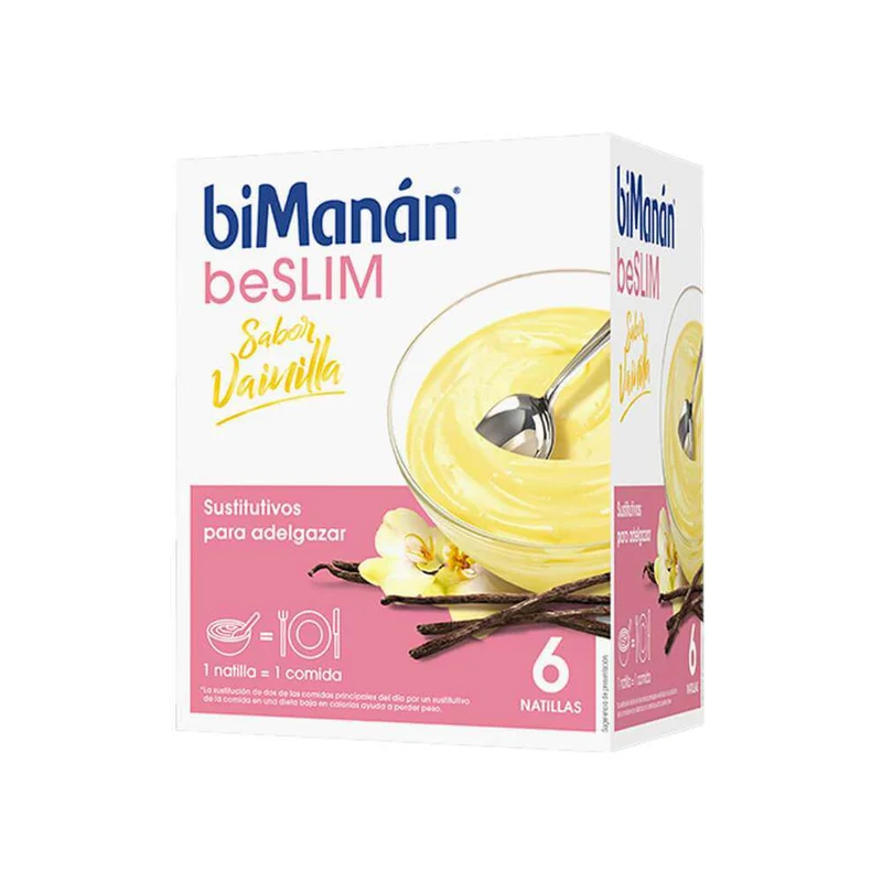 Bimanán Beslim Natillas Sabor Vainilla Suave 6 Unidades
