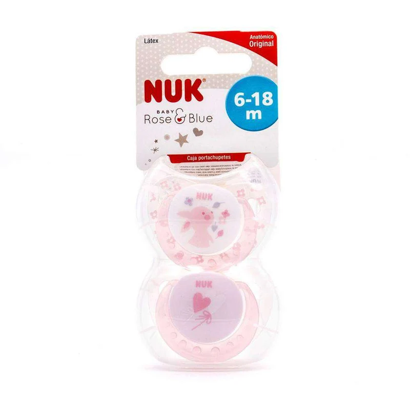 Nuk Biberón Látex First Choice Rosa 0-6M 150 ml