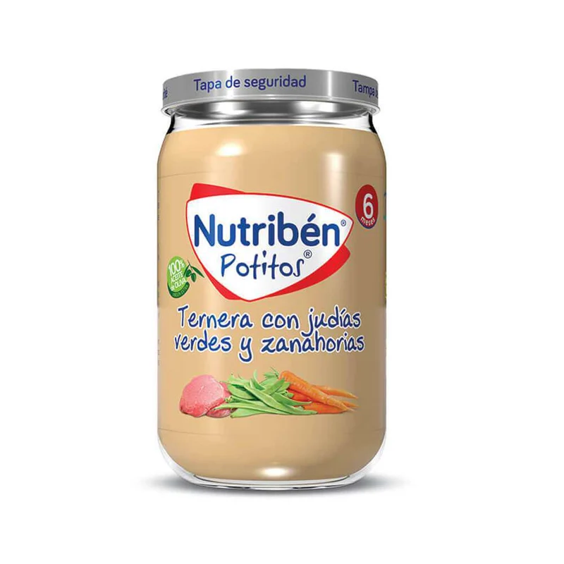 Nutribén Potito 235 Gr Ternera Judías Zanahorias