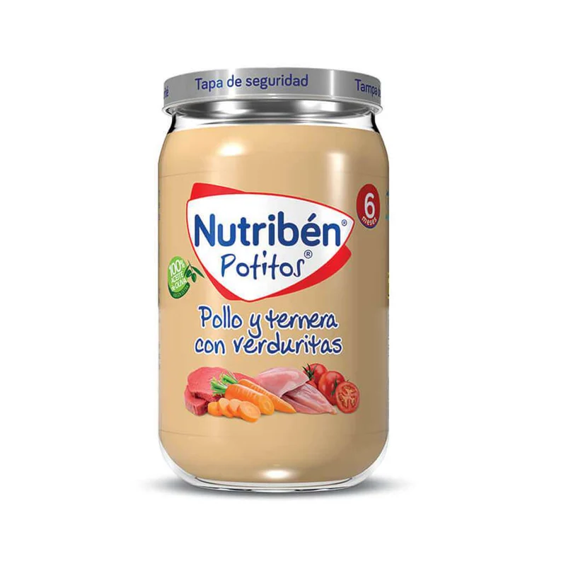 Nutribén Potito 235 Gr Pollo Ternera Verduritas