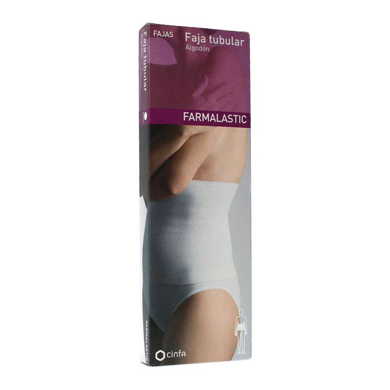 Farmalastic Faja Tubular Algodón Blanca T.2