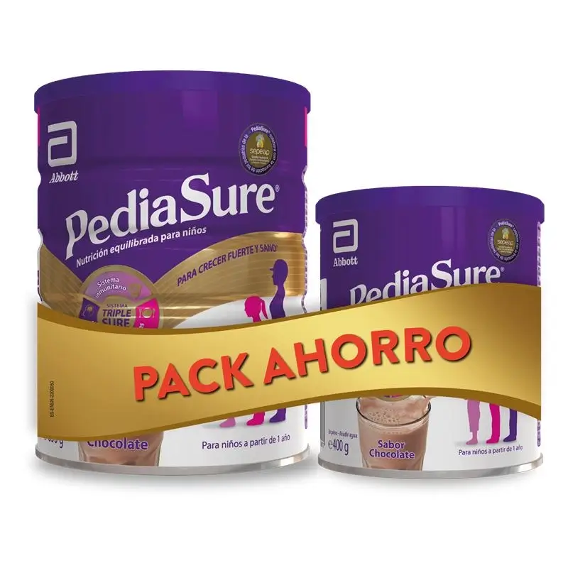 Pediasure Pack Ahorro Chocolate 850G + 400Gr , 1250 gramos
