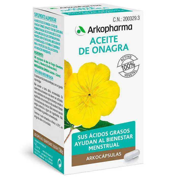 Arkocápsulas Aceite Onagra 200 Cápsulas