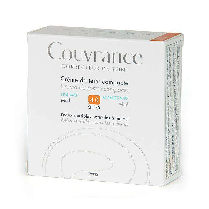 Avene Couvrance Compacto Mate Miel Oil Free