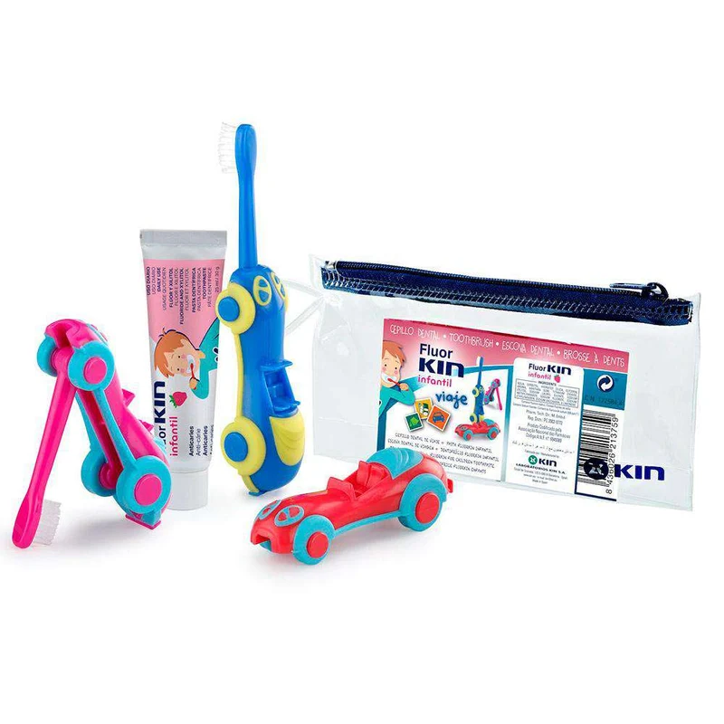 Kin Kit Viaje Cepillo Infantil Coche+ Pasta 25 ml