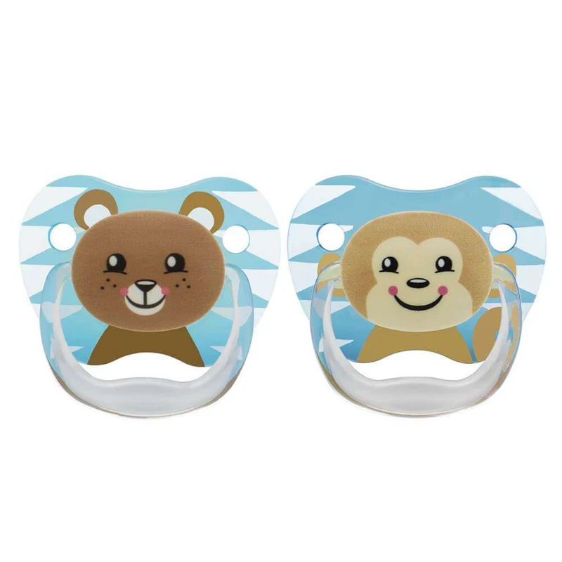 Dr. Browns Chupete Prevent Animal Azul 6-18M