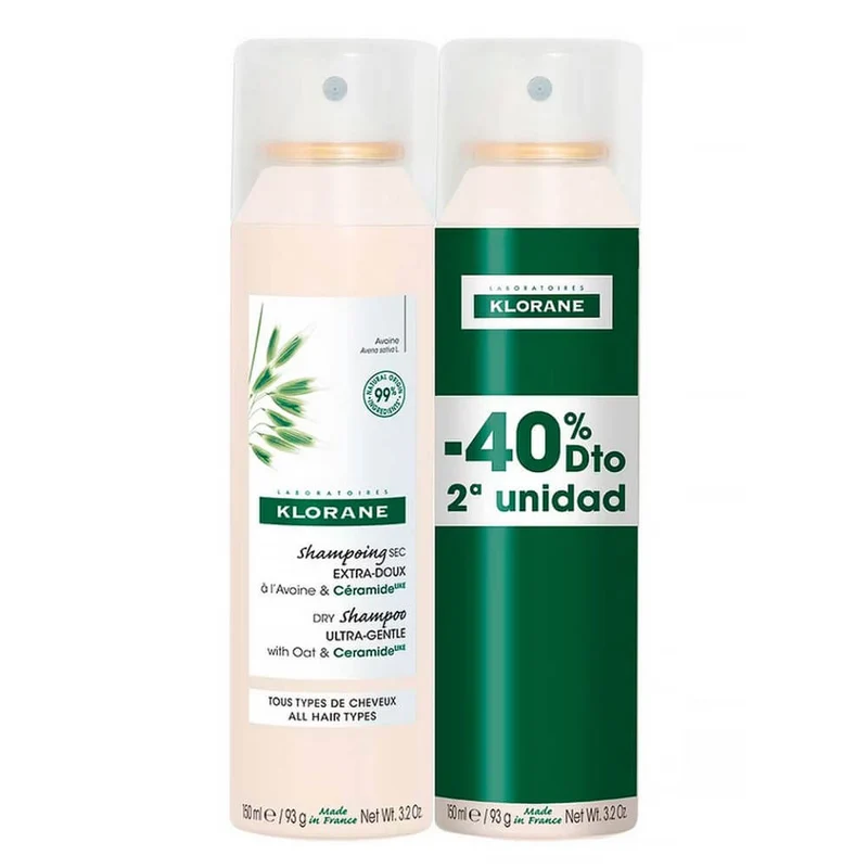 Klorane Avena Champú Seco Spray 150 ml Duplo