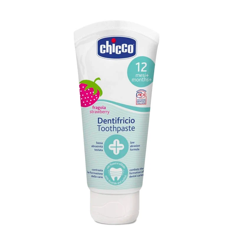 Chicco Pasta Dental Fresa Flúor +12M