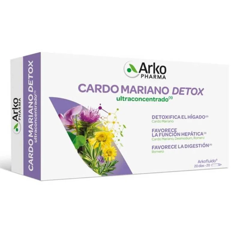 Arkofluído Cardo Mariano Detox 20 Ampollas