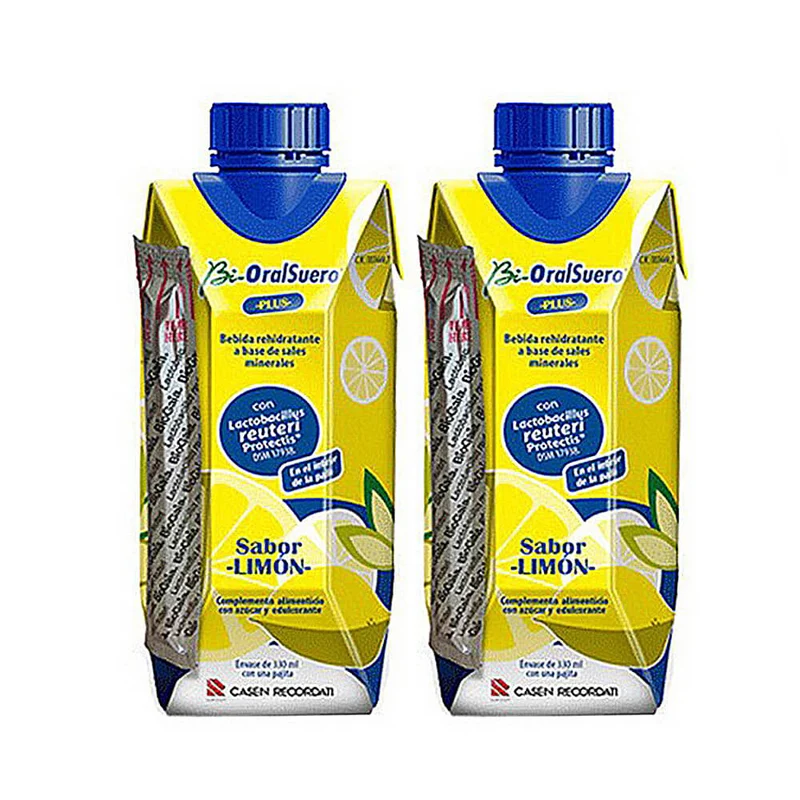 Bioralsuero Plus Sabor Limón Pack 2 Briks X 330 ml